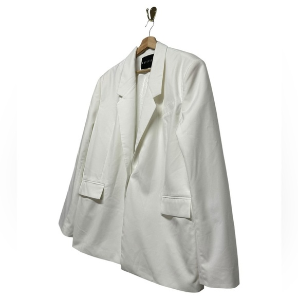BAZILIKA Single-Breasted Oversized Blazer Milk OS - Picture 8 of 14